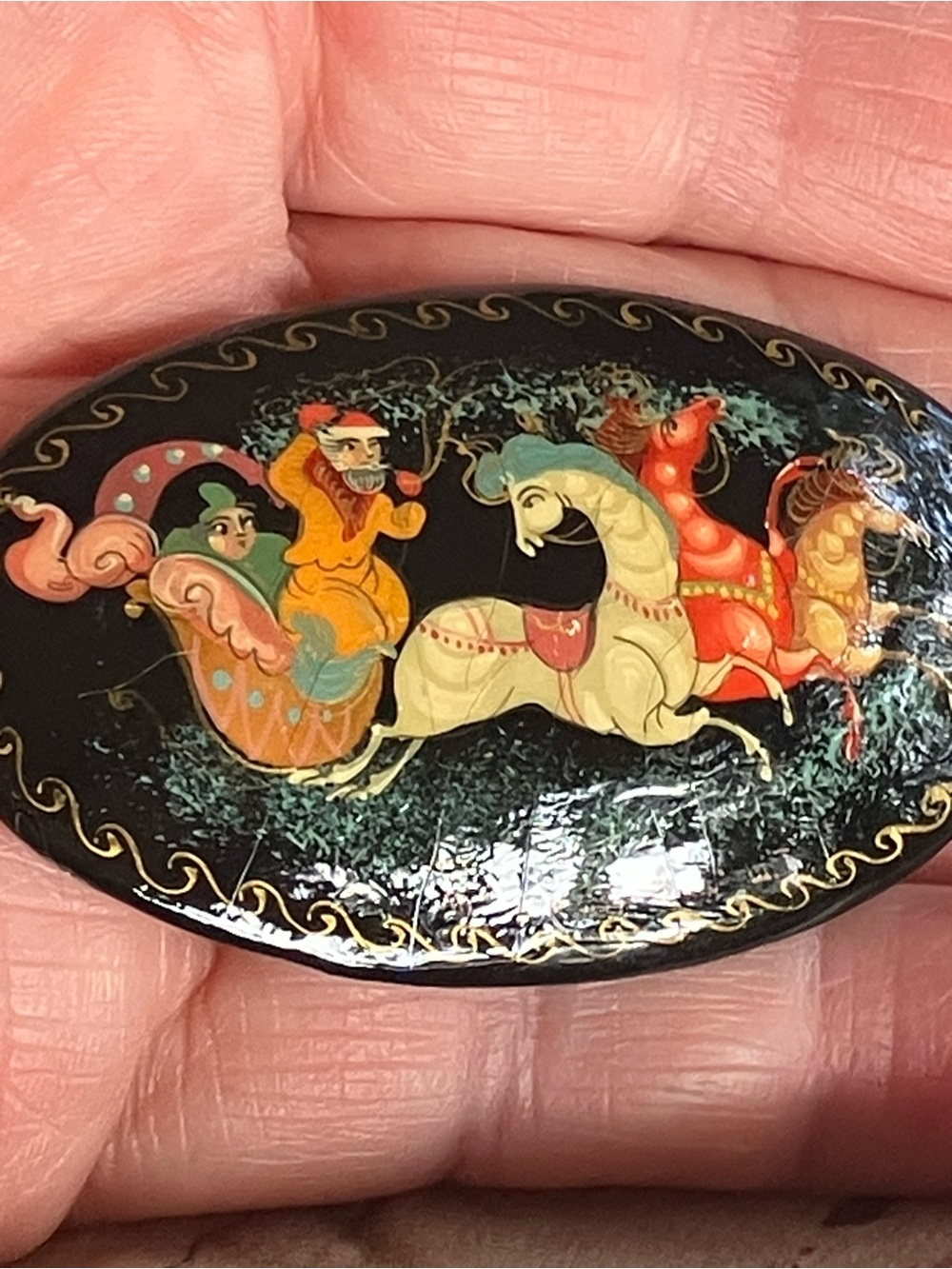 ANTIQUE RUSSIAN BROOCH - Picture 7 of 11